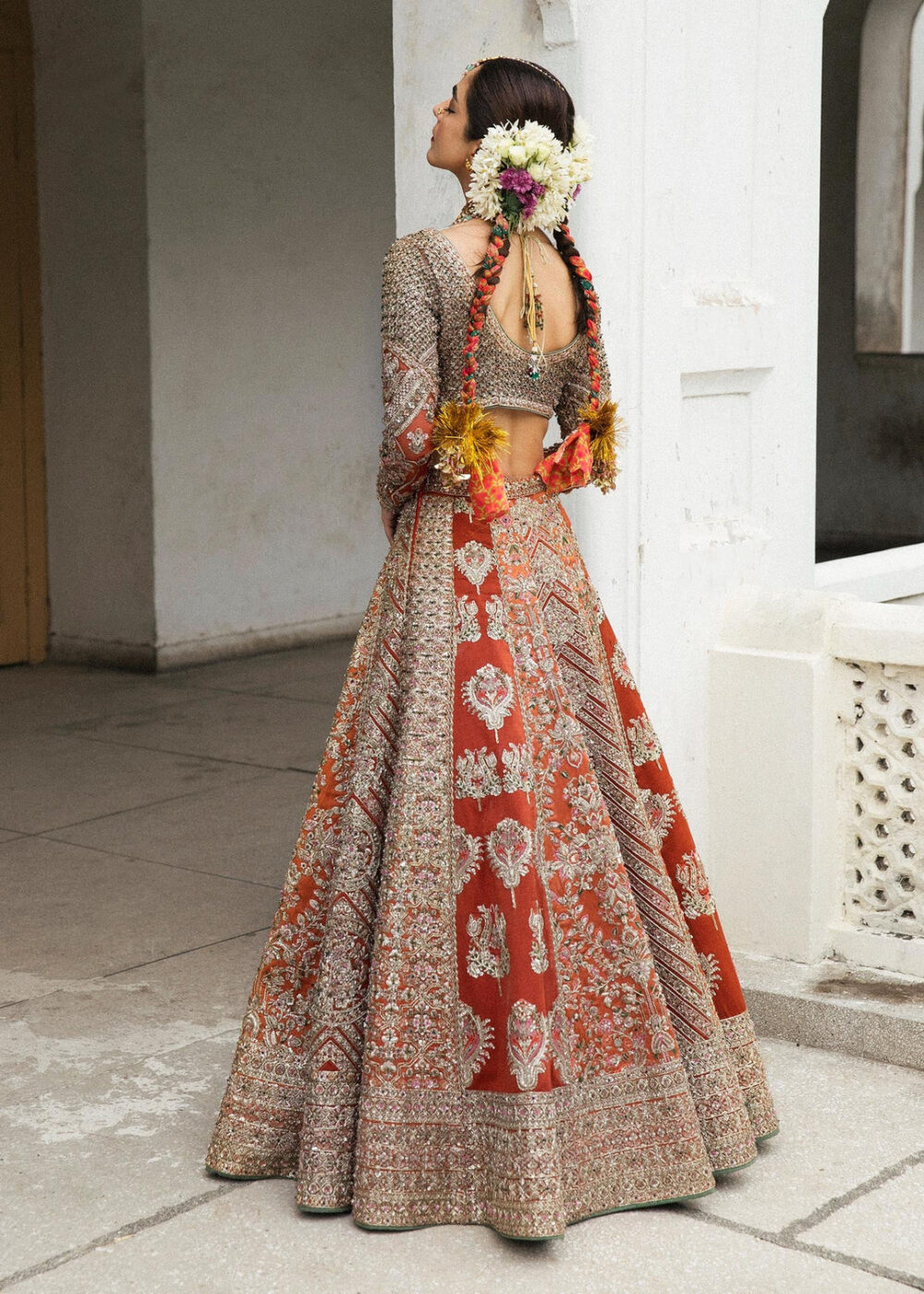Bridal Lehenga Choli with Dupatta Indian Bridal Wear - Image 3