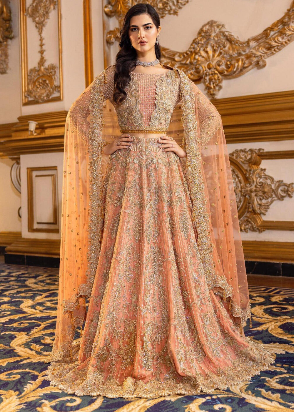 Bridal Lehenga Choli and Dupatta Indian Bridal Wear