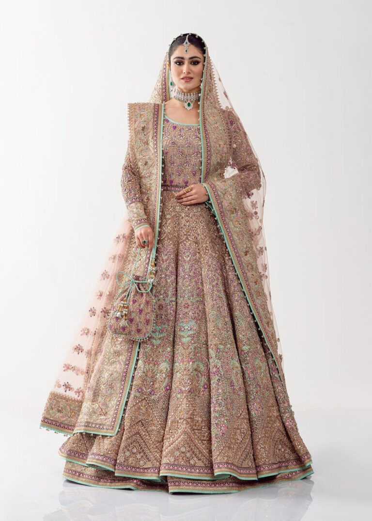 Classic Lehenga Choli Dupatta Pink Bridal Wedding Dress