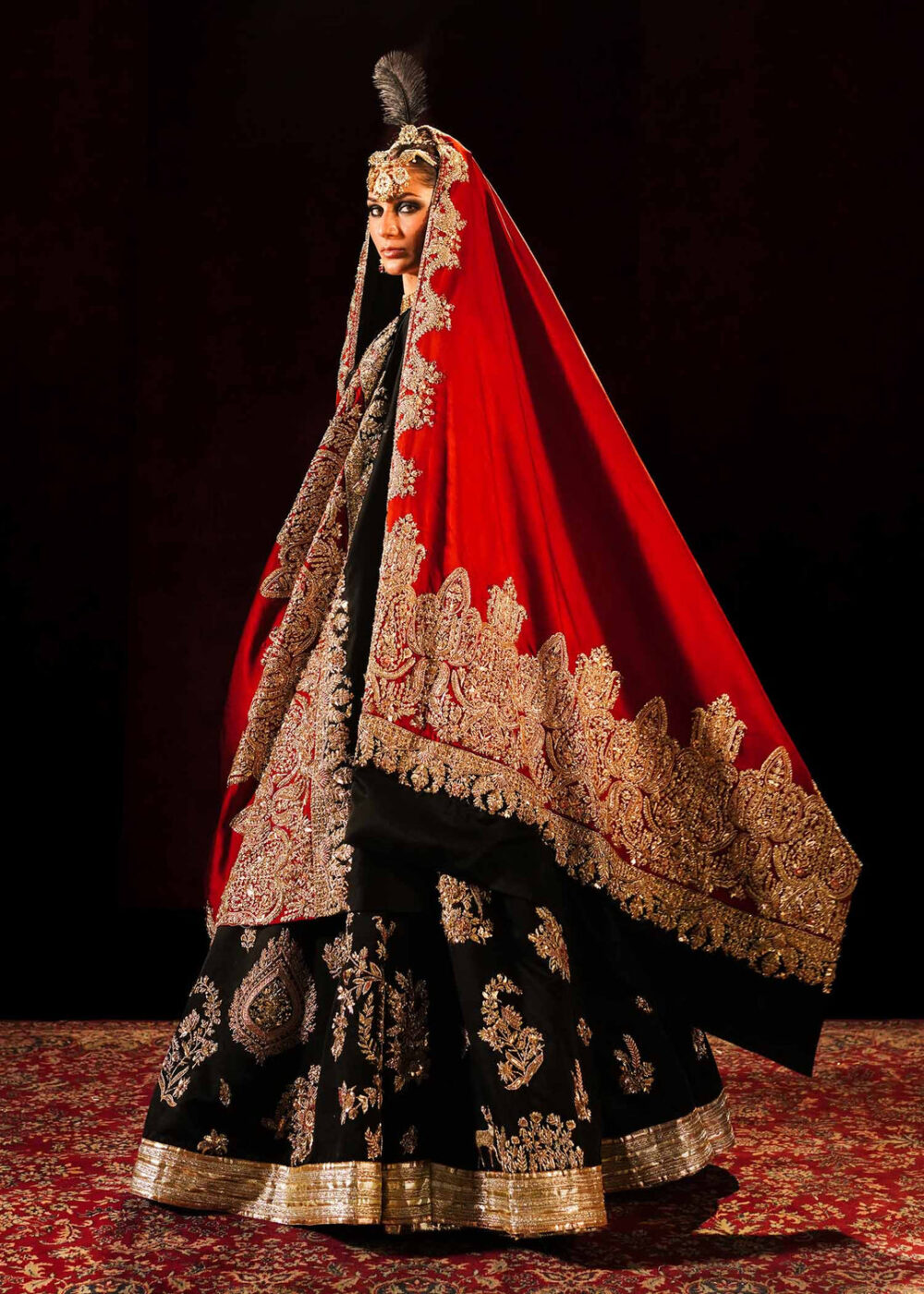 Traditional Lehenga Choli Dupatta Bridal Wedding Dress - Image 6