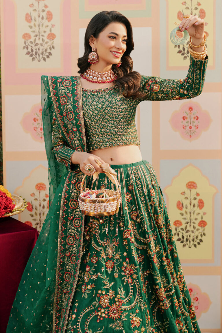 MehndiGreenHeavilyEmbellishedPakistaniWeddingDressLehengaCholi_1080x