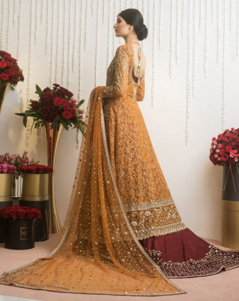 EmbellishedOrangeRedLehengaFrockIndianBridalWear_1080x