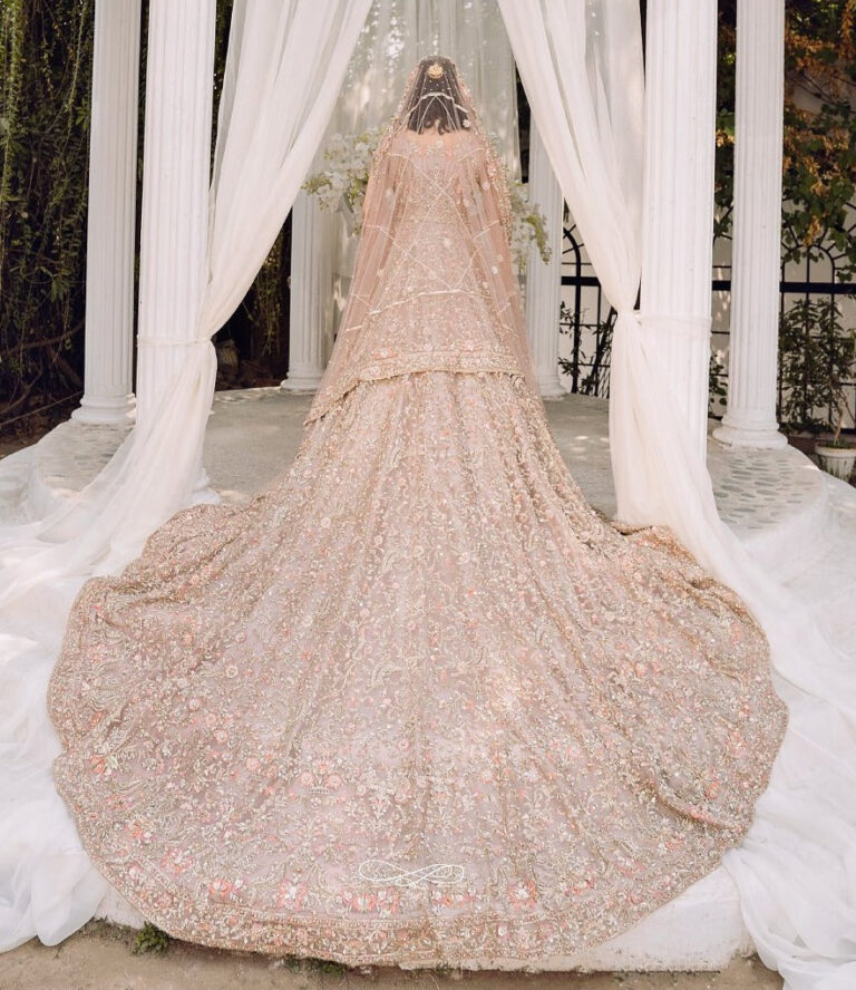 EmbellishedIndianBridalWearPeachPinkLehengaFrock_1080x
