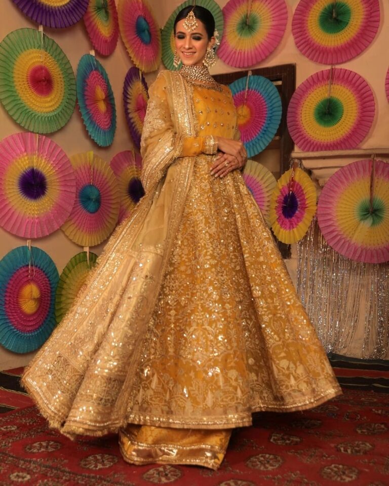 RoyalAnarkaliFrockShararaYellowMehndiDress_1080x